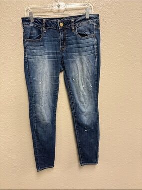 American Eagle Outfitters Women's Blue Skinny Jeans
